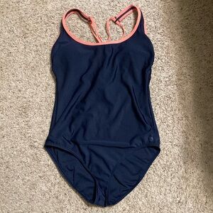 Target | Navy and Orange One Piece Swimsuit